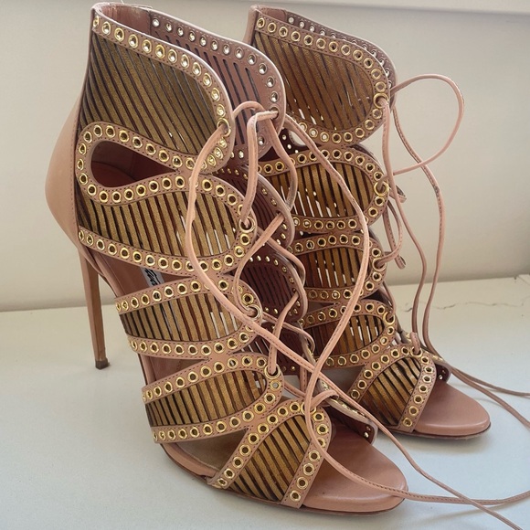 Brian Atwood nude sandals size 36 - Picture 5 of 7